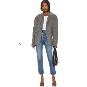 AGOLDE Riley Long High Rise Straight Jeans